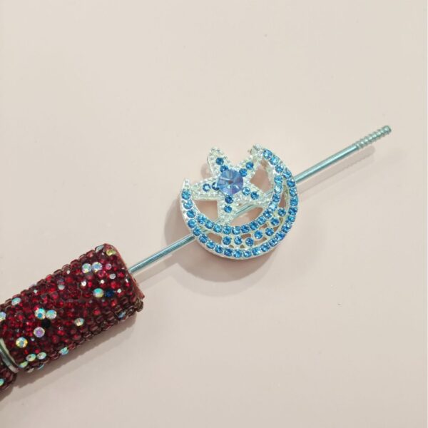 Wholesale 10pcs colored hollow star moon alloy beads