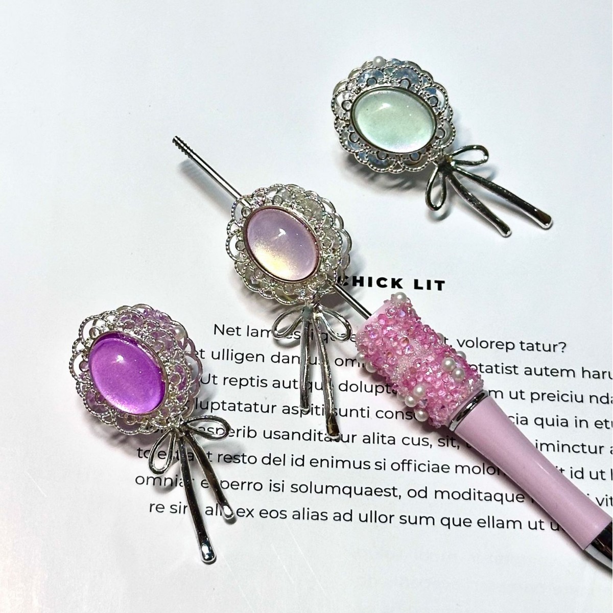 Wholesale sy Colorful Beads Mobile Phone Chain DIY Beaded pen