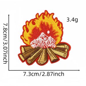 Flame cloth patch 1#