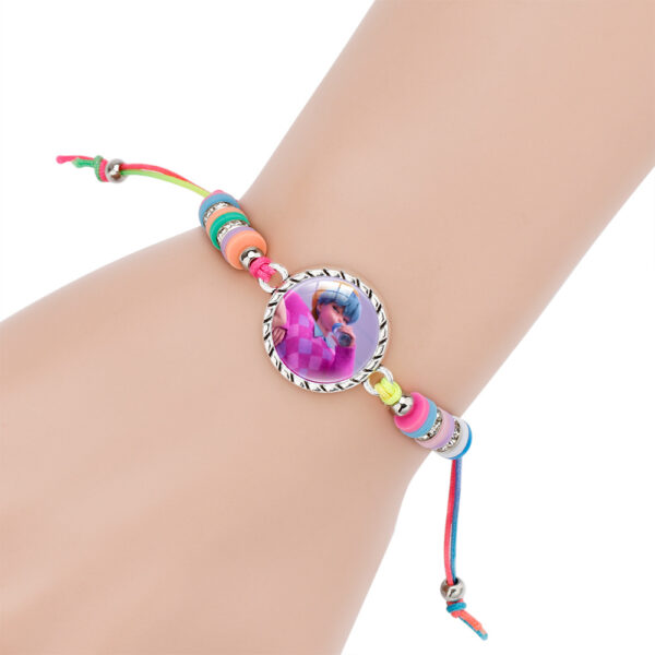 Wholesale Cute cartoon girl rainbow bracelet