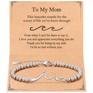 Mom card wave bracelet