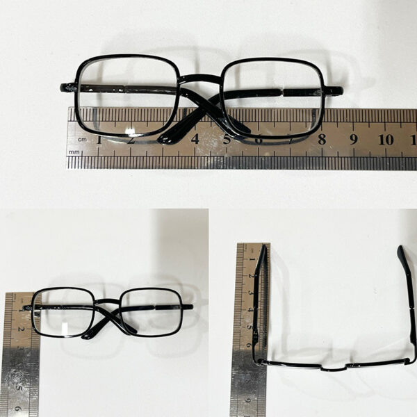 Wholesale 8.5cm wide metal eyeglasses (Doll Aessories)