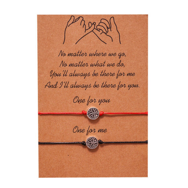 Wholesale Compass Adjustable Vintage Wax Woven Bracelet