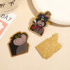 Wholesale glitter acrylic applicator DIY jewelry aessories chilen's cute backpack aessories