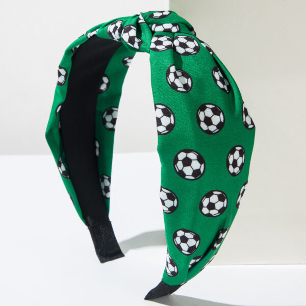 Wholesale Sports style colorful football printed wide edge headband