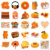 Wholesale 50 cute cartoon orange dessert doodle stickers