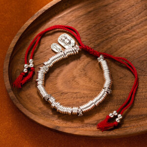 L268-1 little god of wealth broken silver chinese red