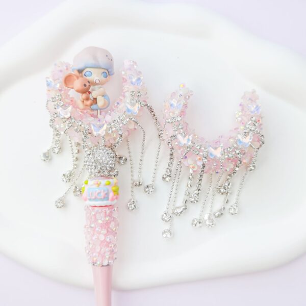 Wholesale Heavy Industry Wings Moon bling Cute Pen Accessories