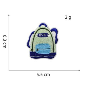 Blue Series cloth stickers 5#