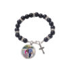Wholesale Easter Blank Sublimation Rosary Pendant Necklace Cross Bracelet