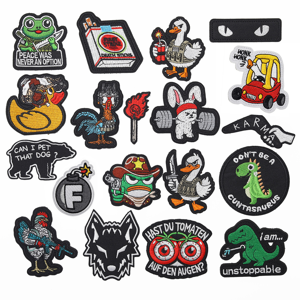 Wholesale Duck Goose Tactical Velcro Armband Epaulet Animal Patches