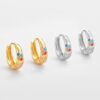 Wholesale Niche Enamel Zircon Earrings