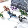 Wholesale 10pcs Enamel clay inlaid with diamond dragon animal beads