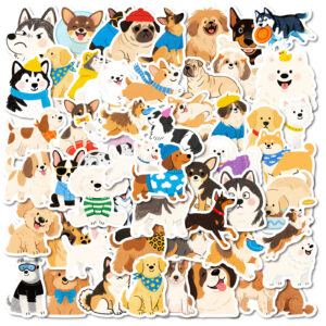 Wholesale 56 Cute Hand-Drawn Cartoon Dog Stickers