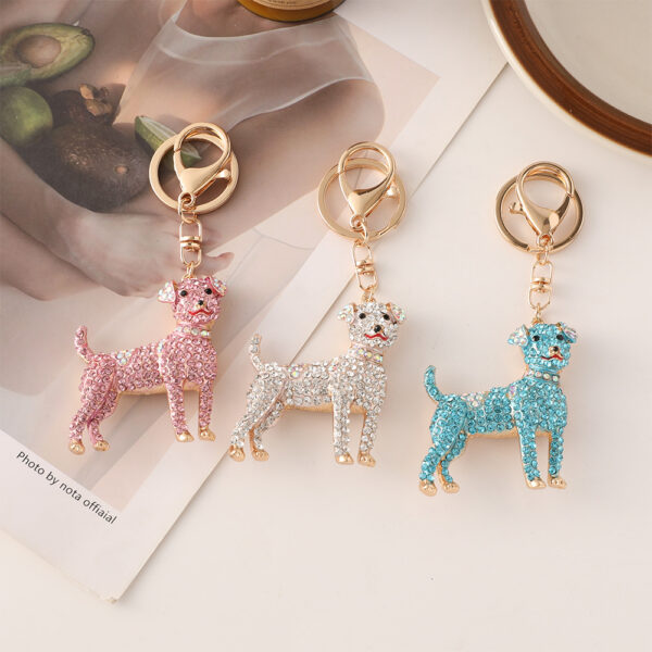 O1CN01BBfo1c2A5DKAeYLkj_1874418151-0-cib Wholesale Colorful Zodiac Dog Rhinestone Metal Keychain