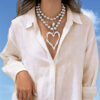 Wholesale Irregular heart-shaped Bohemian beaded necklace