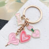 Wholesale Cute Pink Love Rose Potion Keychain