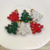 Wholesale Fully-decorated ceramic Christmas tree with multi-colored beads