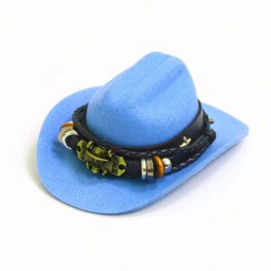 blue cowboy hat skull / L code