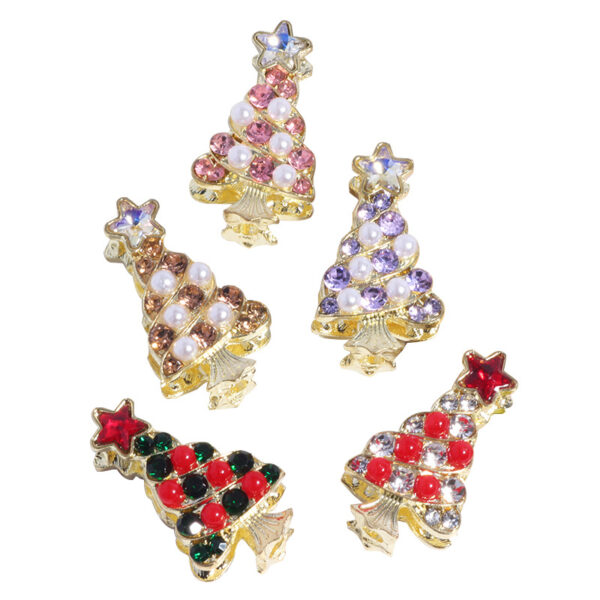 Wholesale Alloy Colorful 3D Christmas Tree - Gorgeous with Straight-Hole Beads for DIY Phone Chains, Keychains, and Bag Chains
