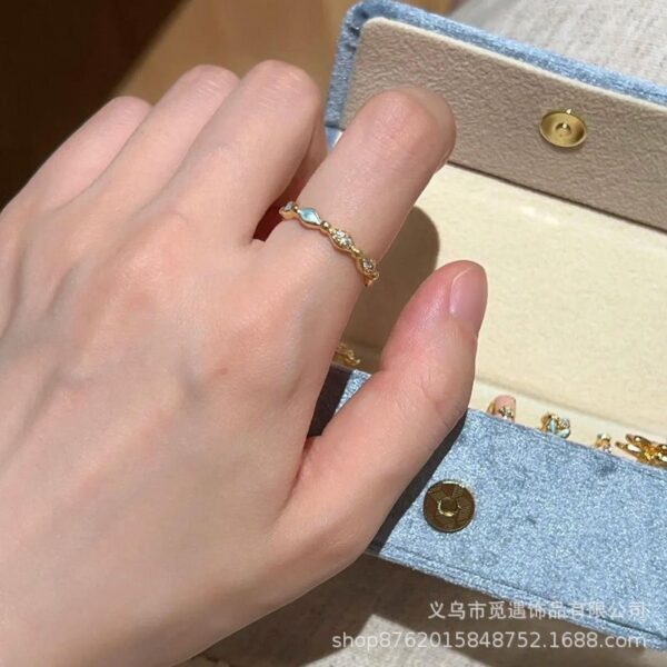 Wholesale Sweet Butterfly Flower Series Stacked Ring