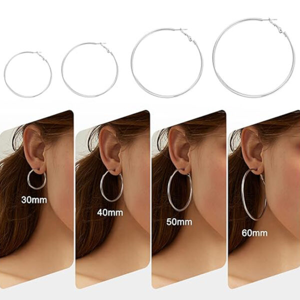 Wholesale Stainless Steel Geometric Circle Earrings