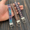 Wholesale Ethnic style handmade wristband long keychain