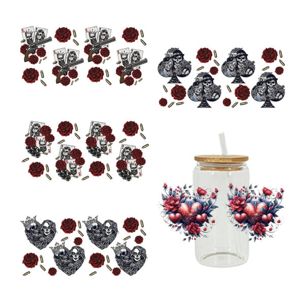 Wholesale UV Transfer Paste Glass Crystal Label Crystal Paste 16OZ UV DTF WRAPS