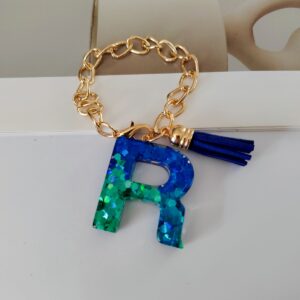 Blue chain letter r