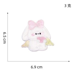 Self-adhesive plush rabbit 7#
