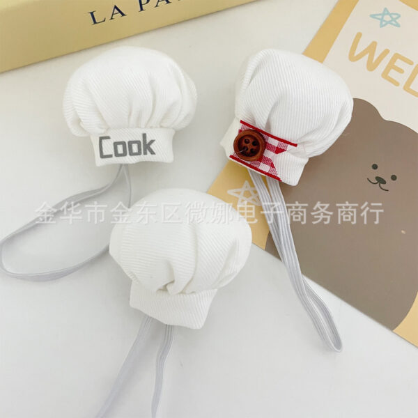 Wholesale Plush Doll Chef Hat 10cm Cotton Doll Hat