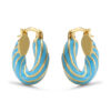 Wholesale Colorfulful Enamel Oil Dripping Spiral Pattern Barbie Earrings