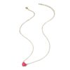 Wholesale Colorful peach heart collarbone necklace