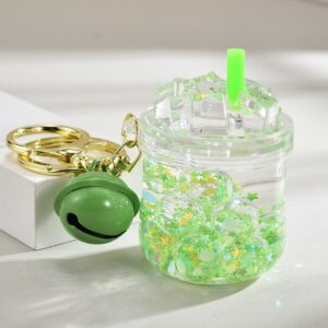 Bell style iceberg [green] / Keychain + luminous oil bottle