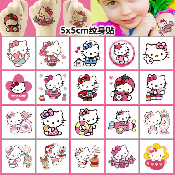 Wholesale 5X5Cm Cat Cartoon Tattoo Stickers OLY Exclusive