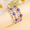 Wholesale Devil's Eye gold beads beaded bracelet
