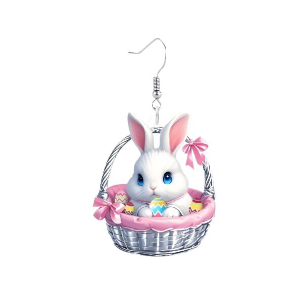Wholesale Easter cartoon cute rabbit acrylic earrings