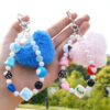 Wholesale Love ball hanging rope acrylic keychain