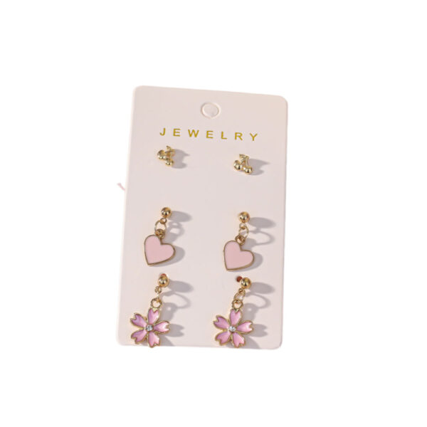 Wholesale Valentine's Day Rose Red Lips Earring Set