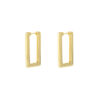Wholesale Golden geometric square earrings