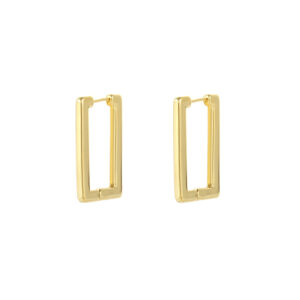 Wholesale Golden geometric square earrings