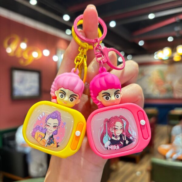 Wholesale Cartoon Cute Girl Lights Up TV Keychain