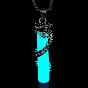 Ancient silver blue green light