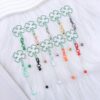 Wholesale Four-leaf Clover DIY Beadable Keychain