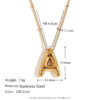 Wholesale European and American Niche Cute Popular Popular Necklace Stainless Steel 18K Gold Plated Party Balloon Letter Pendant Necklace for Women