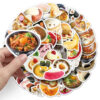 Wholesale 50 Cute Cartoon Sushi Japanese Food Doodle Stickers