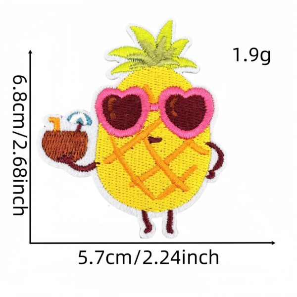 Wholesale Summer Cartoon Beach Embroidery Travel Decorative Cloth Stickers