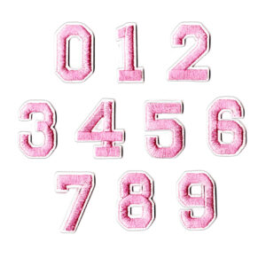 Pink numbers set of 10