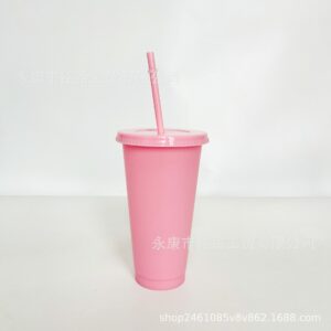 710ml straw cup#17 morandi powder / 24OZ/710ML