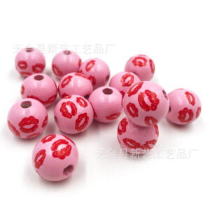 Pink bottom red lips / 16mm (hole 4mm)